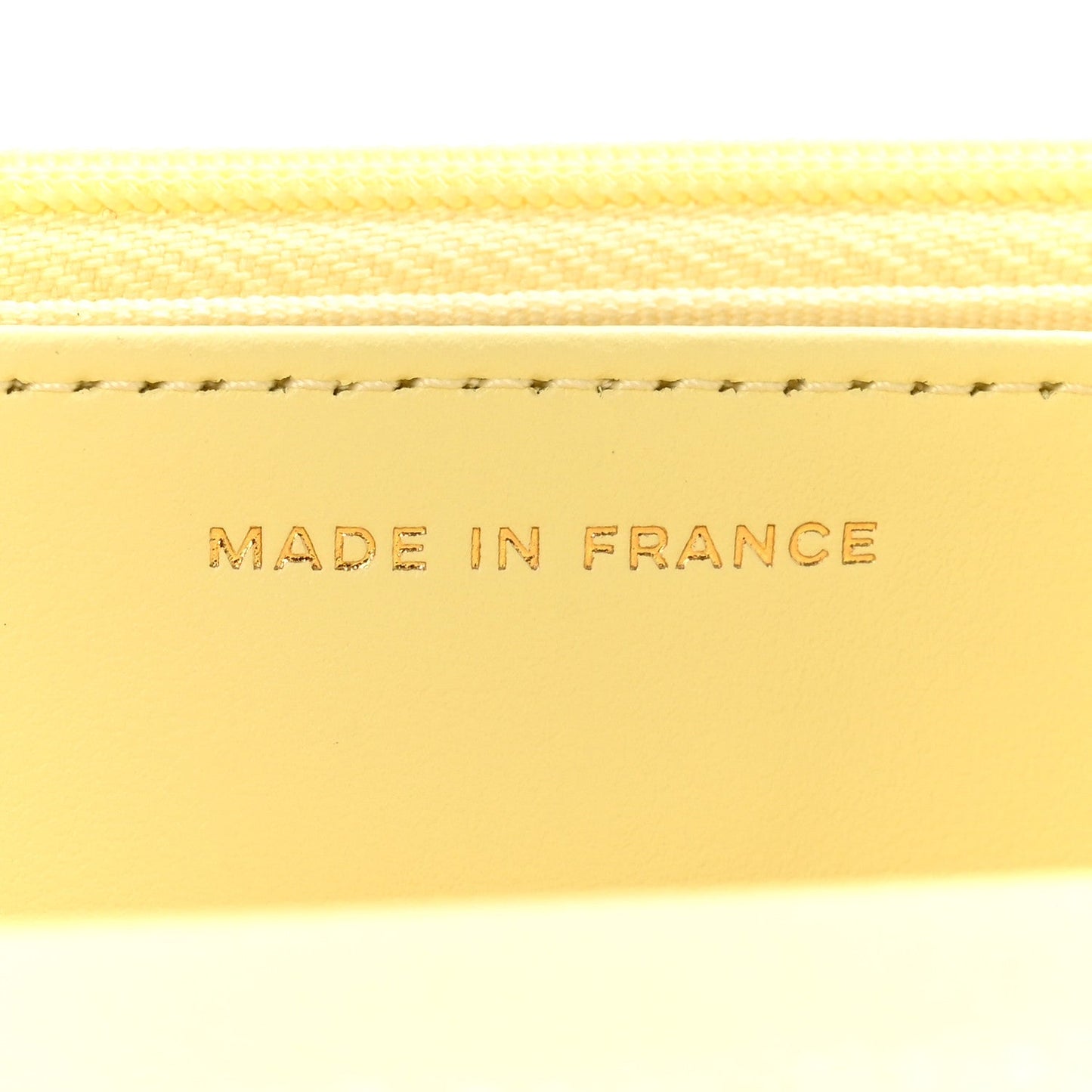 Caviar Quilted CC Turn Lock Wallet On Chain WOC Light Yellow