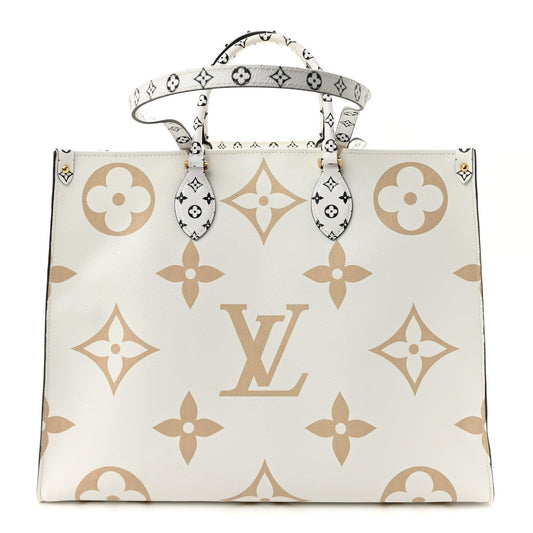Monogram Giant Onthego GM Kaki Beige