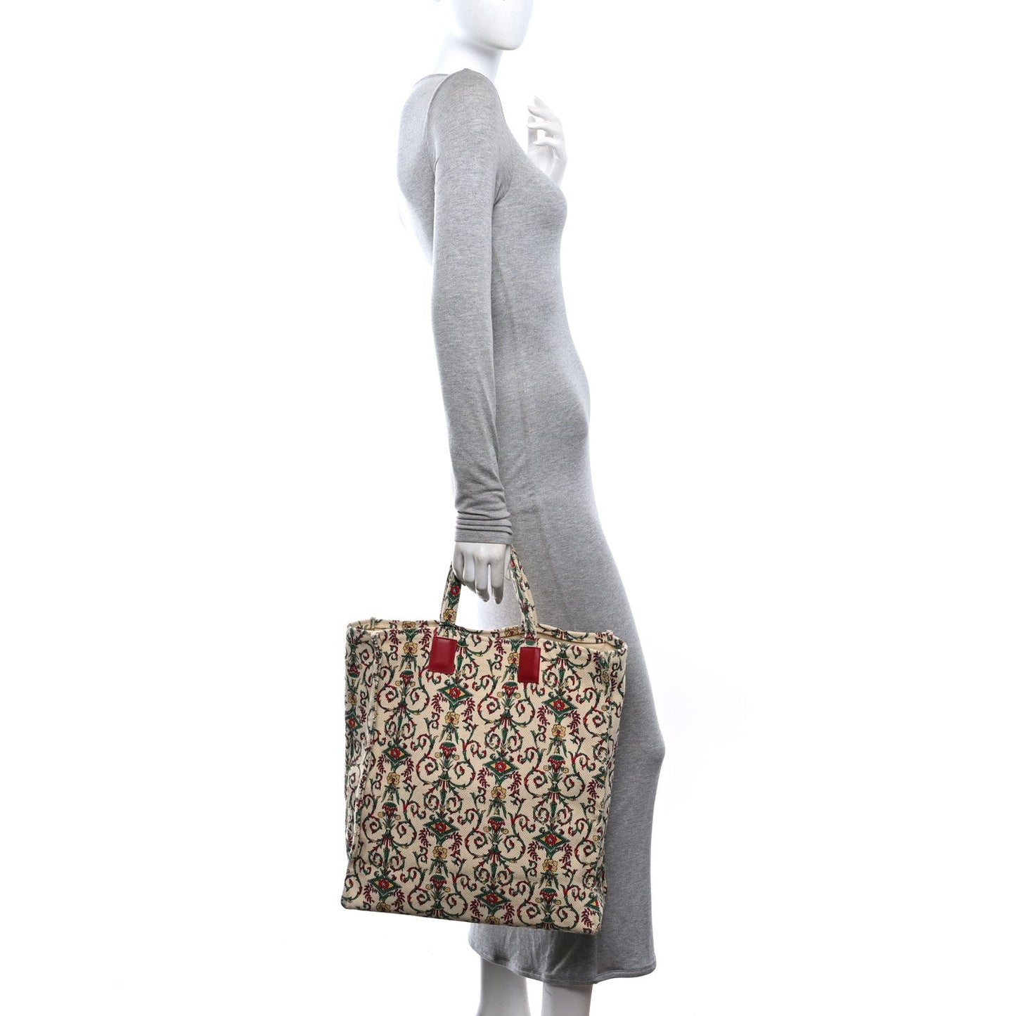 Canvas Garden Store Floral Vertical Tote Multicolor