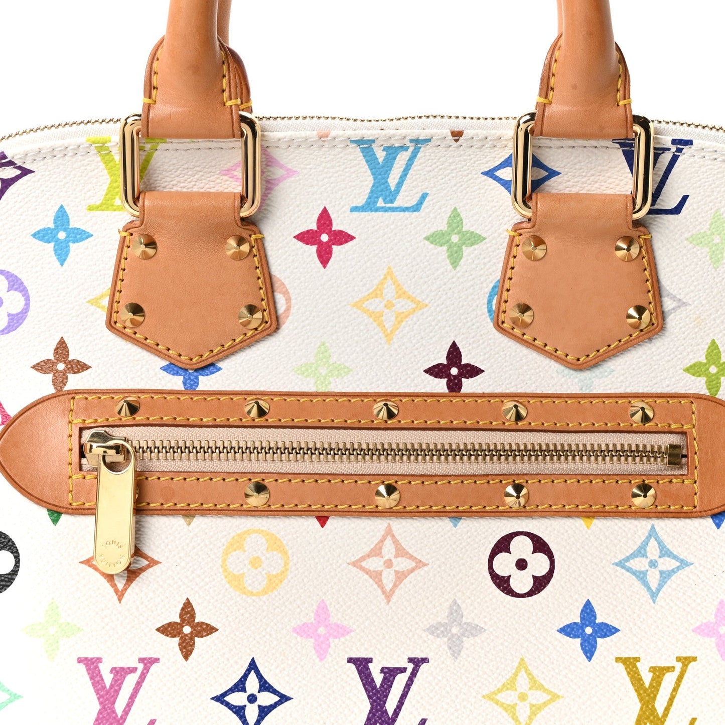 Monogram Multicolor Alma PM White