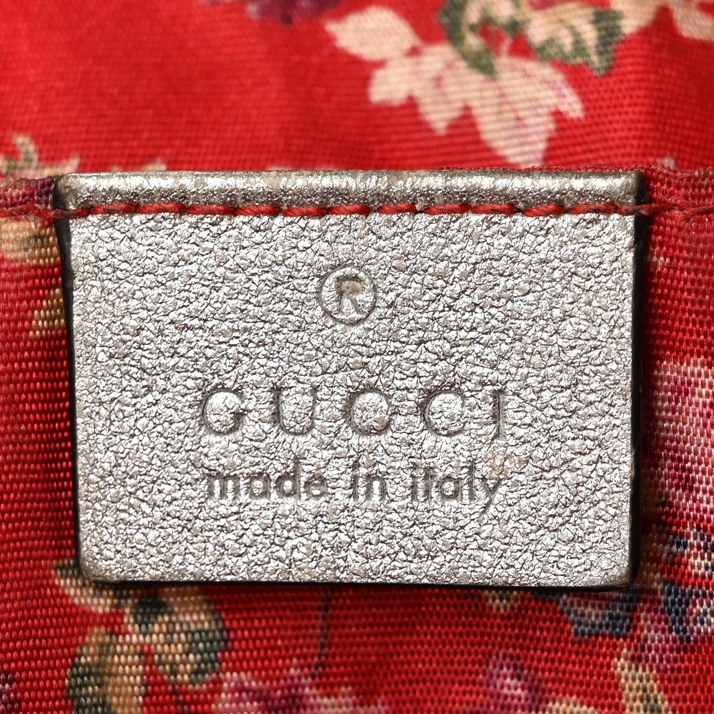 Laminated Nappa Web Trapuntata Mini GG Shoulder Bag Argento