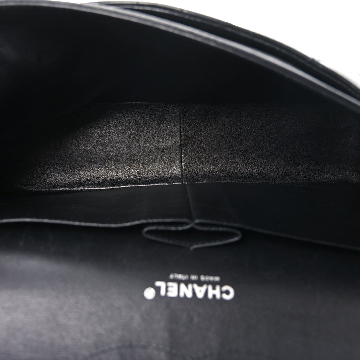 Lambskin Quilted Jumbo Double Flap So Black