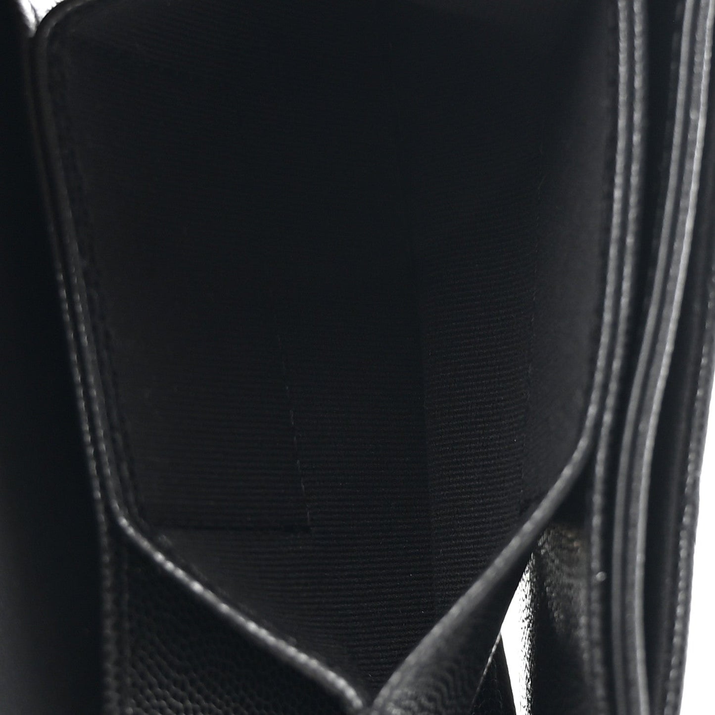 Caviar Quilted CC Stars Card Holder On Chain Black