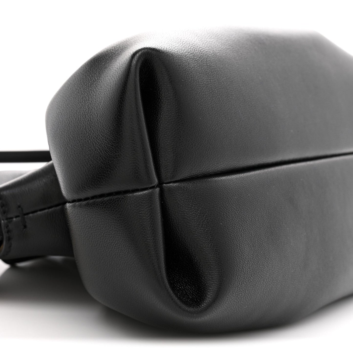 Nappa Small Dumpling Soft Bag Black