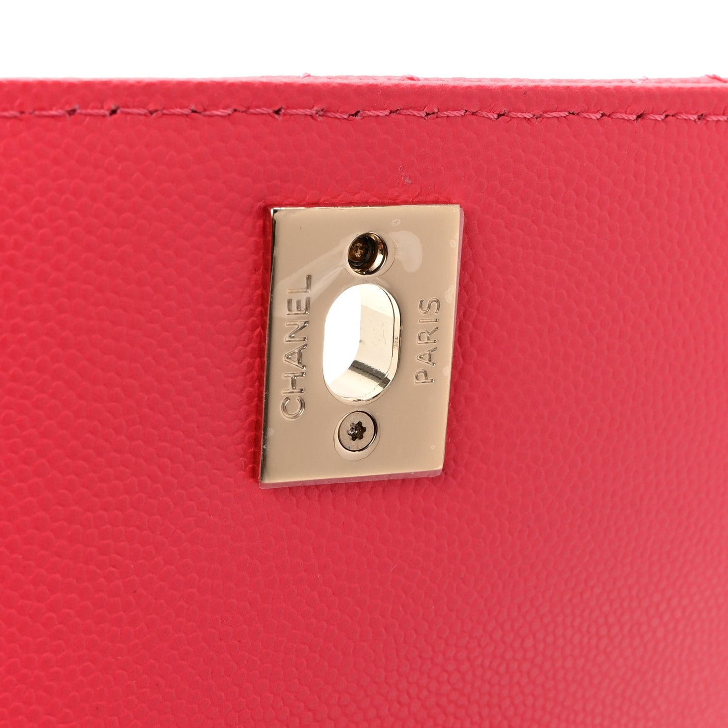 Caviar Quilted Mini Coco Handle Flap Pink