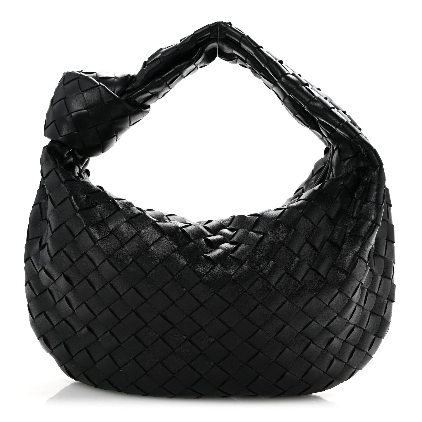 Nappa Intrecciato Teen Jodie Hobo Black