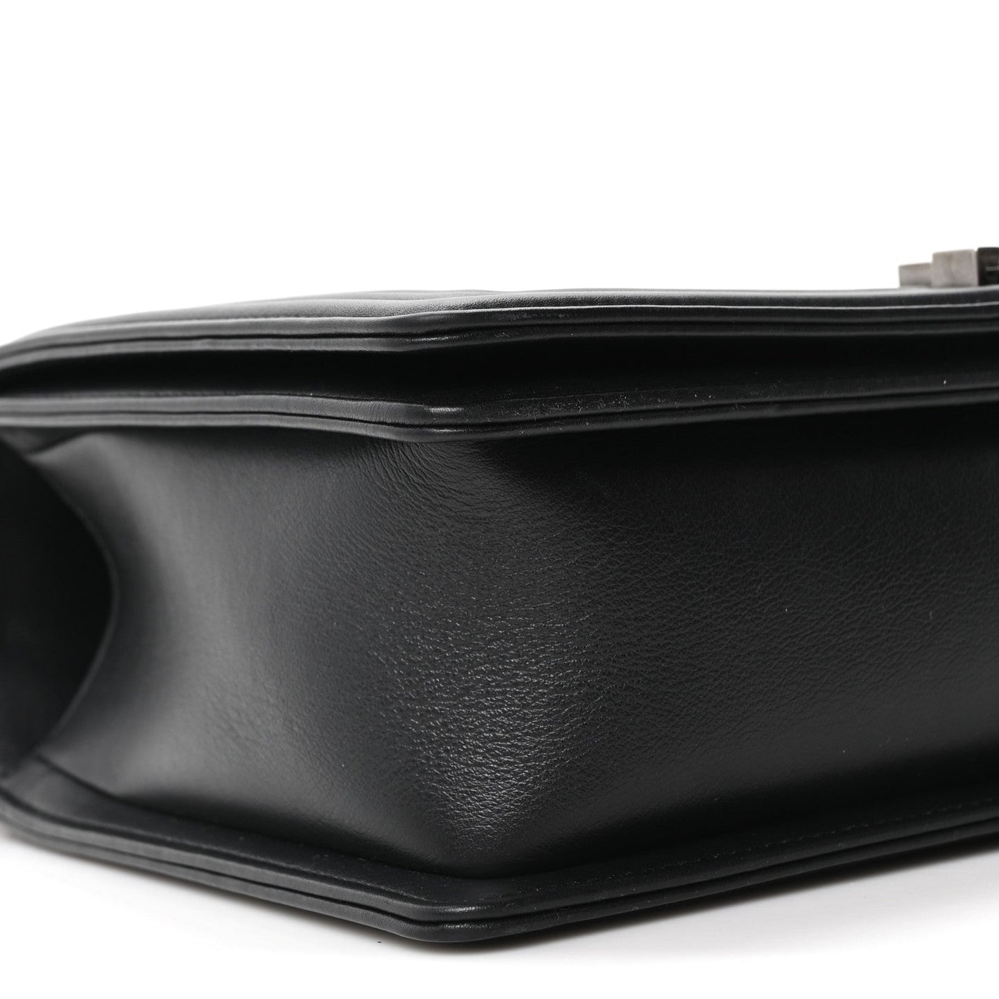 Calfskin Quilted New Medium Boy Flap Black