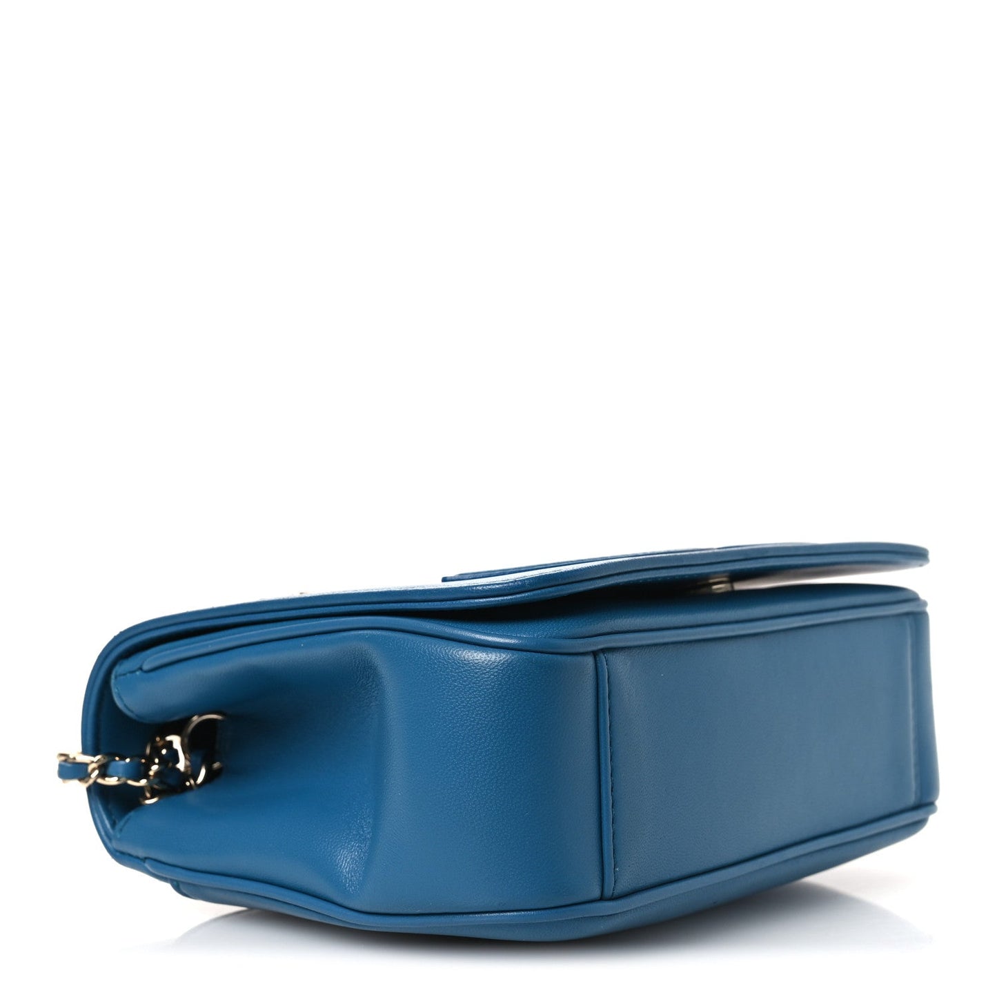 Lambskin CC Mania Flap Bag Turquoise