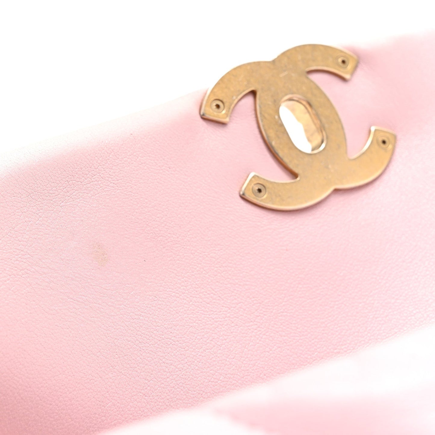 Lambskin Quilted Medium Chanel 19 Flap Light Pink
