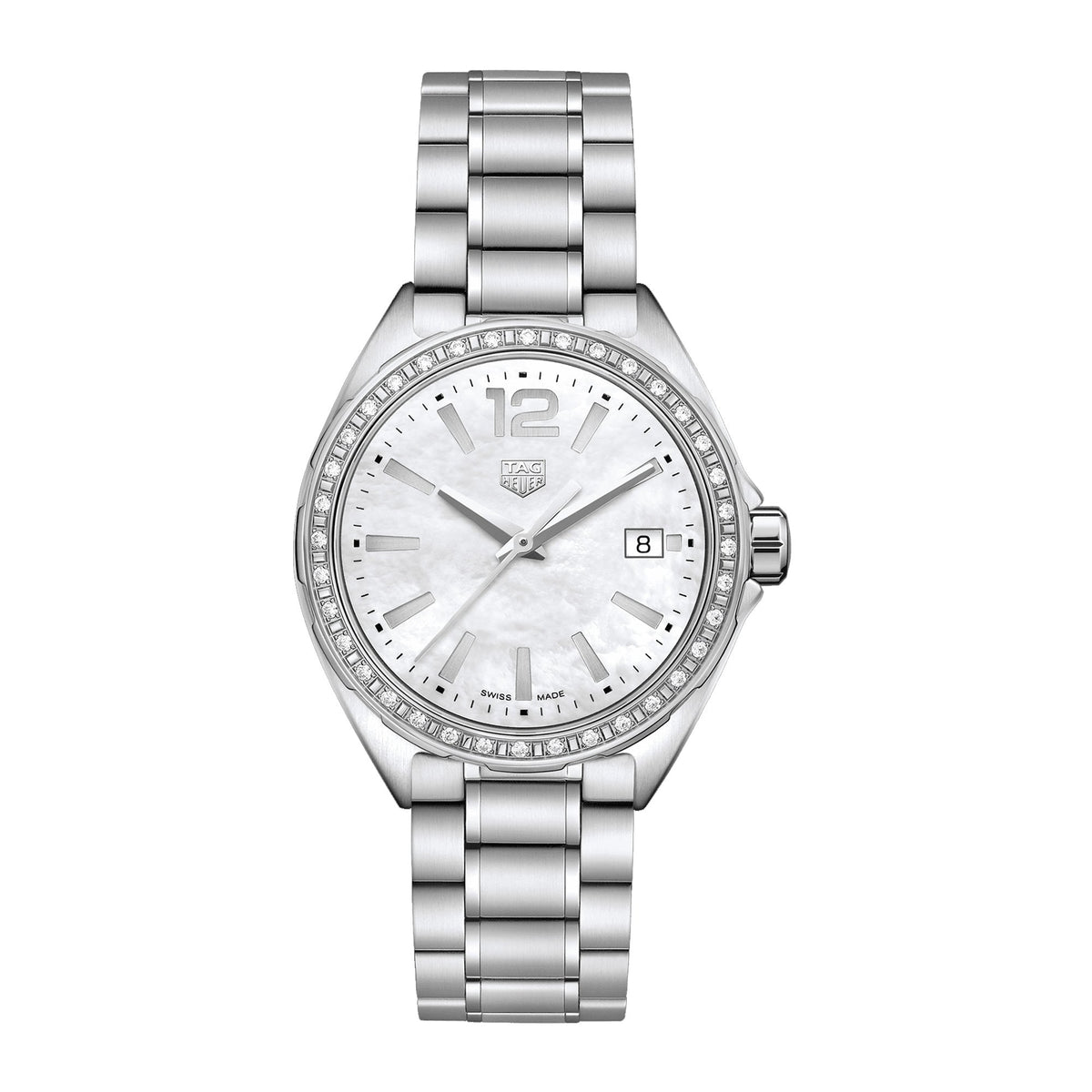 Tag Heuer Formula 1 Quartz Diamonds Mother of Pearl Dial Silver Steel Strap Watch for Women - WBJ131A.BA0666