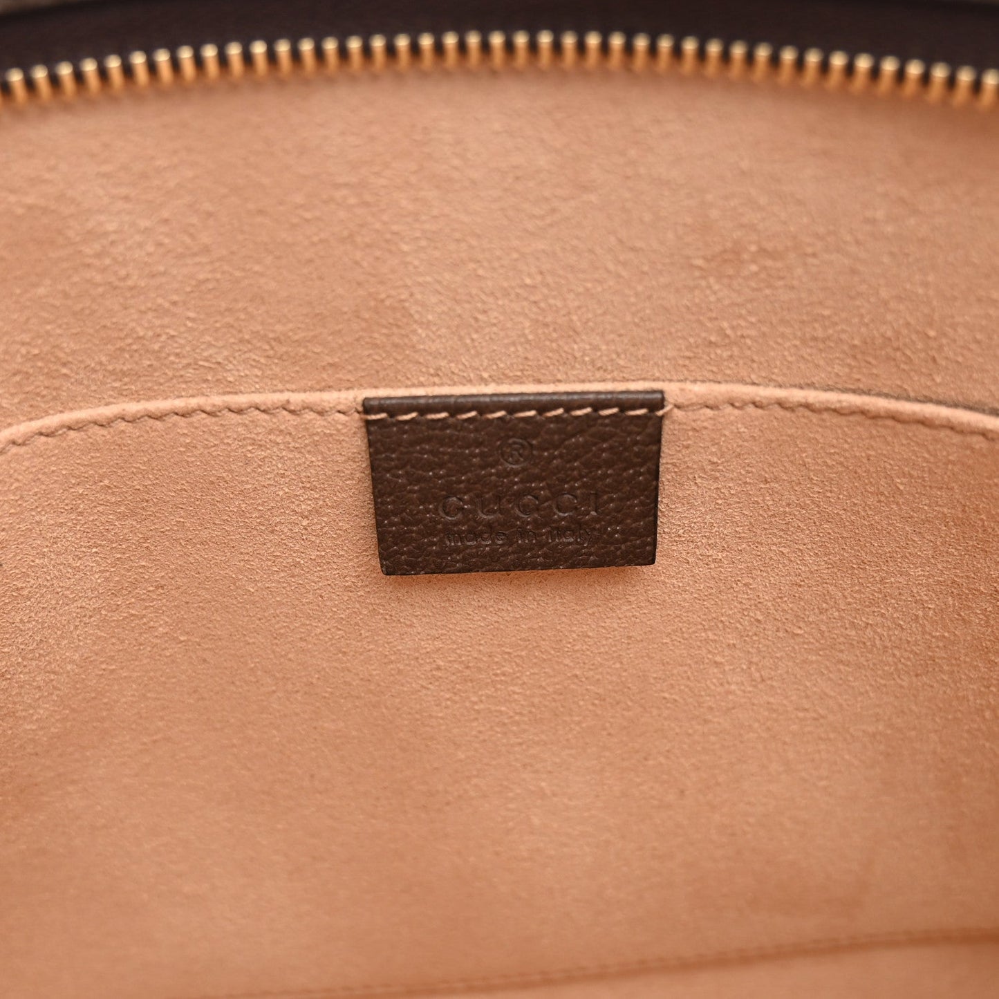 GG Supreme Monogram Web Ophidia Pouch Brown