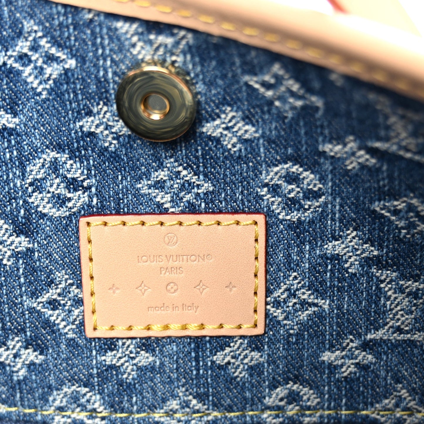 Monogram Denim CarryAll MM Blue