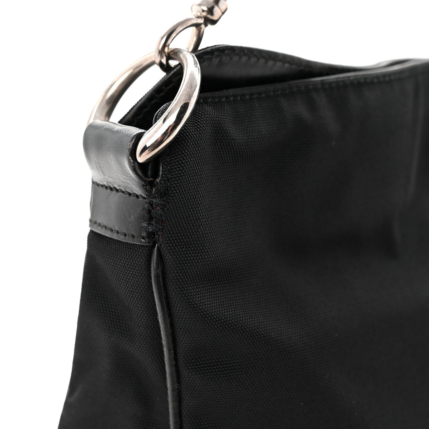 Nylon Bamboo Hobo Black