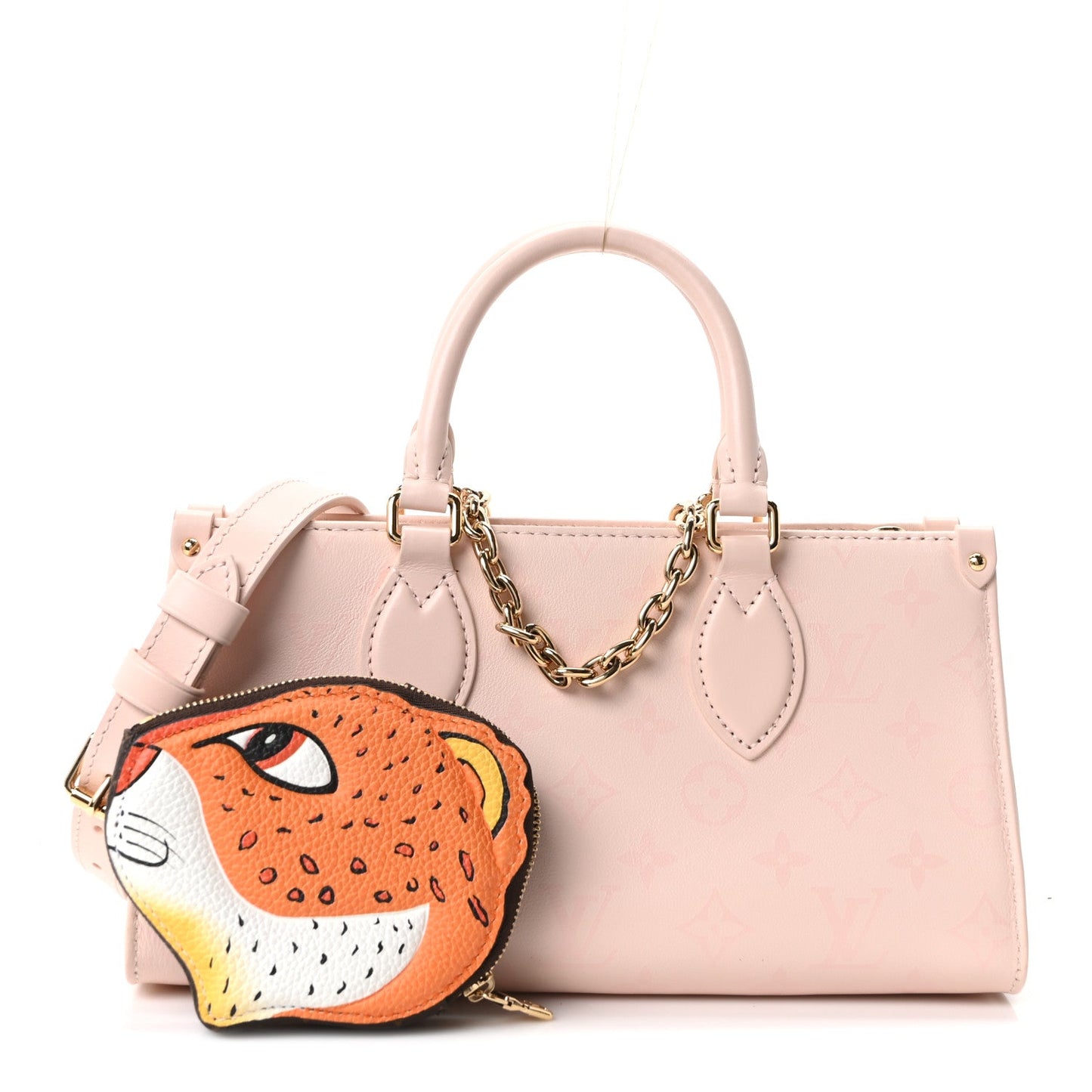 Calfskin OnTheGo East West Pearl Pink
