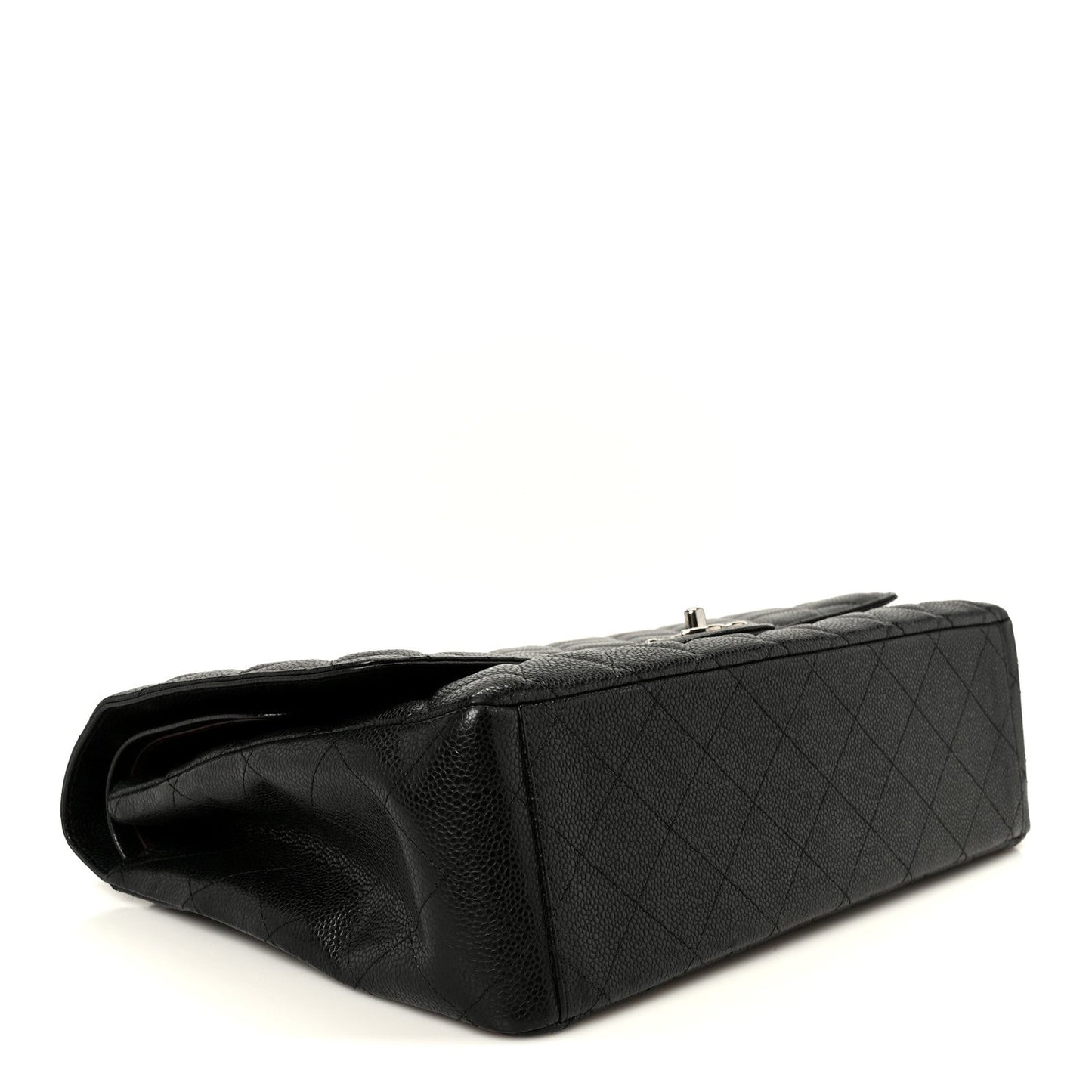 Caviar Quilted Maxi Double Flap Black