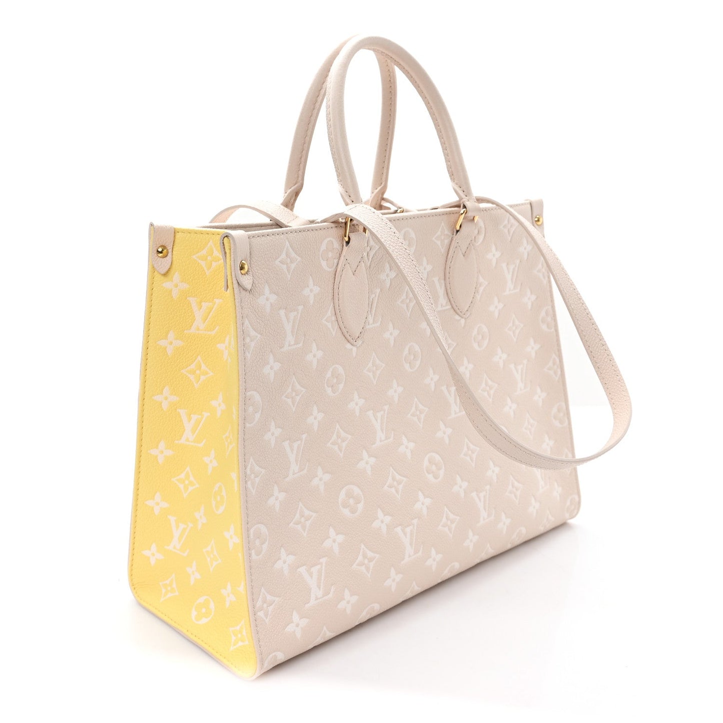 Empreinte Monogram Spring In The City Onthego MM Beige Pink Yellow