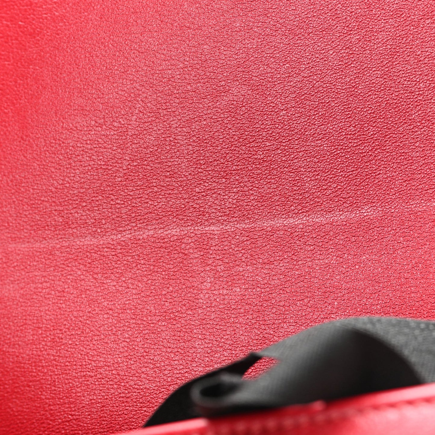 Calfskin Shearling Quilted Small Boy Messenger Bag Red