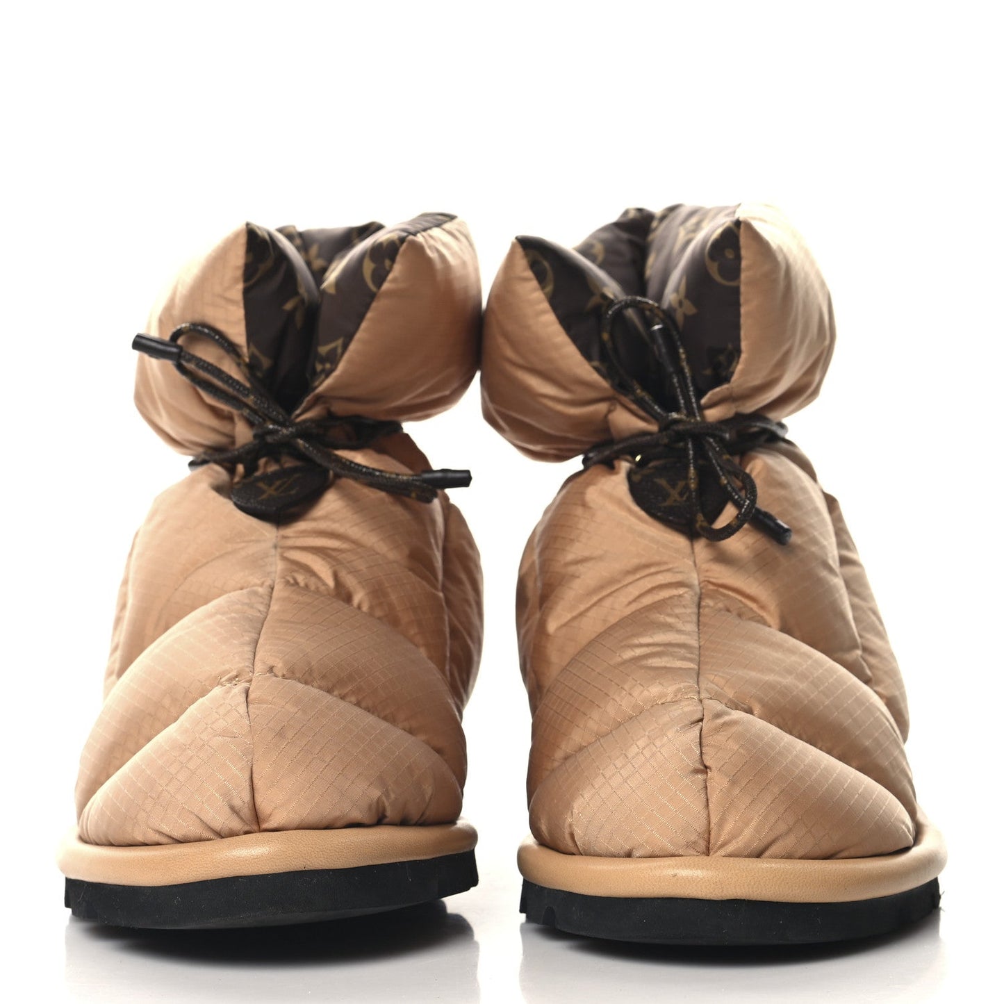 Nylon Monogram Pillow Comfort Ankle Boot 39 Beige