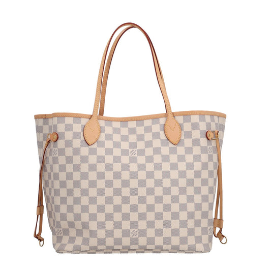 Damier Azur Neo Neverfull MM Rose Ballerine