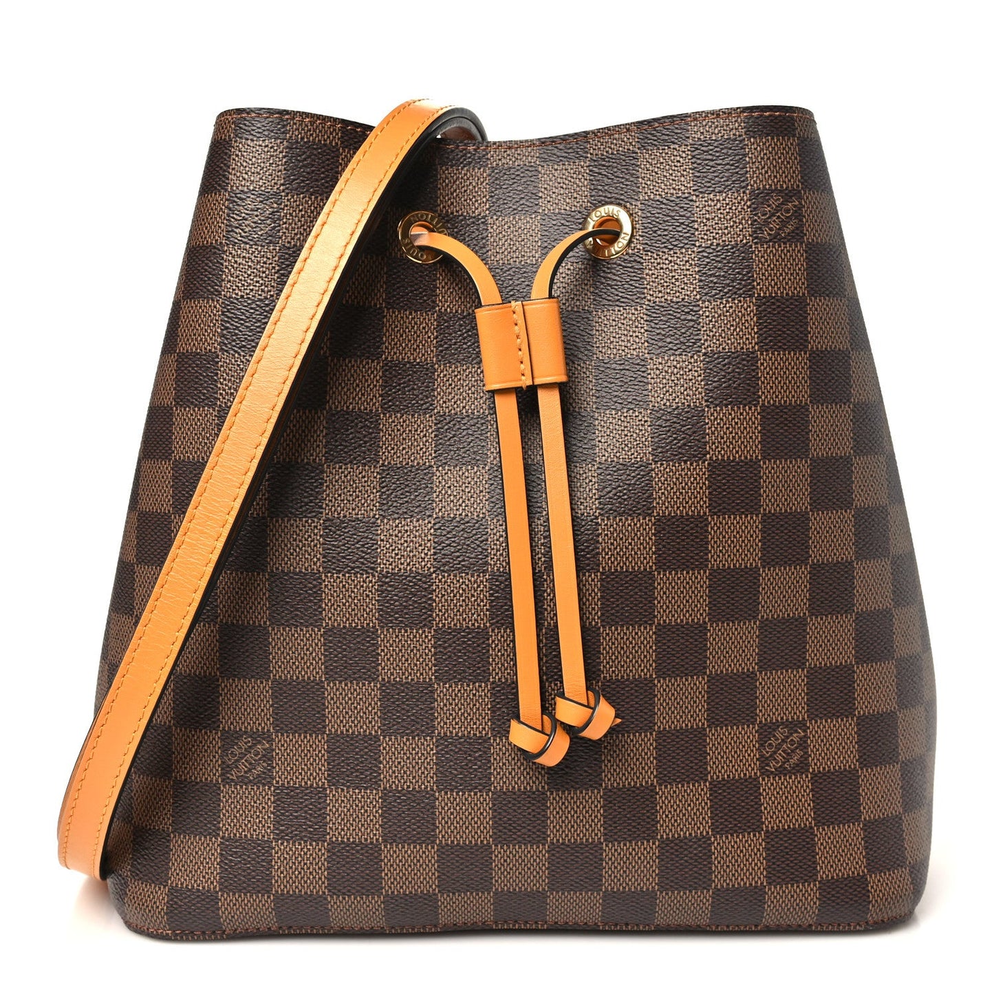 Damier Ebene Neonoe MM Safran