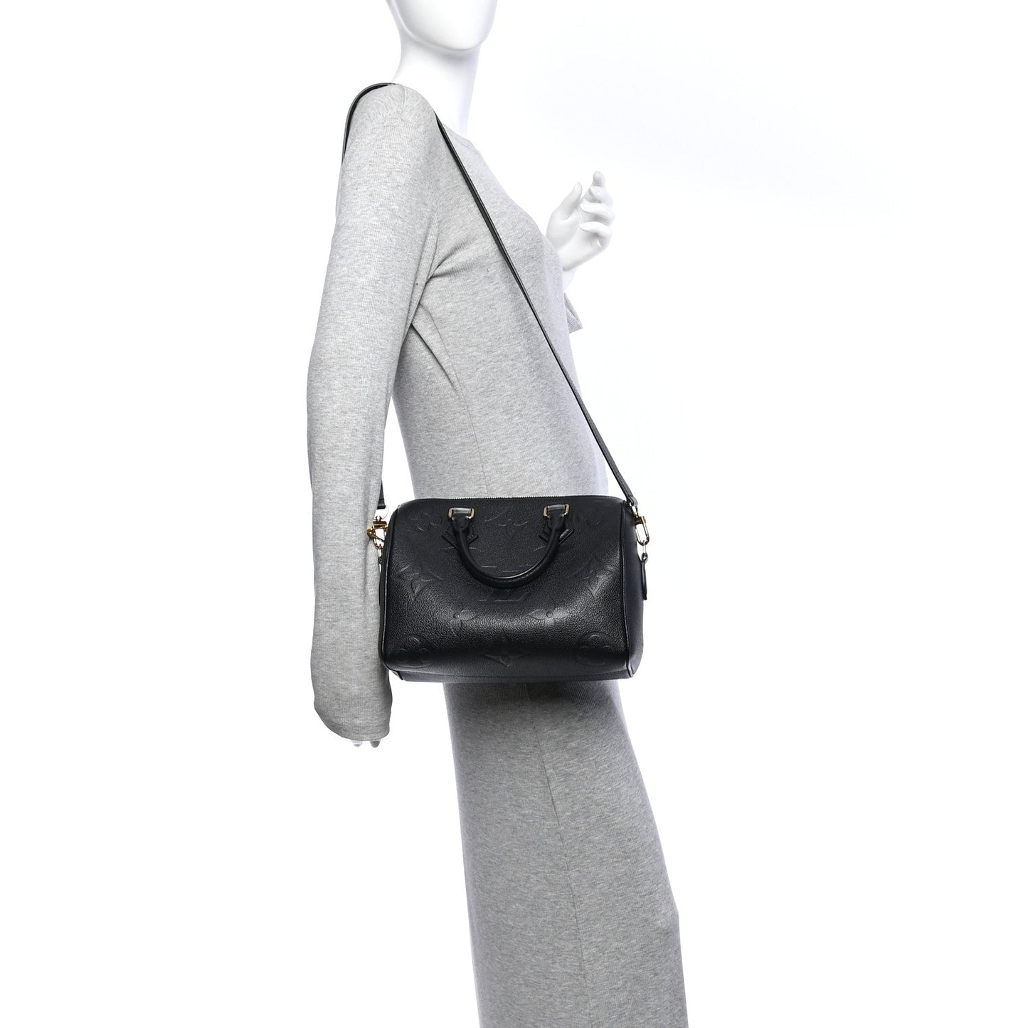 Empreinte Monogram Giant Speedy Bandouliere 25 Black