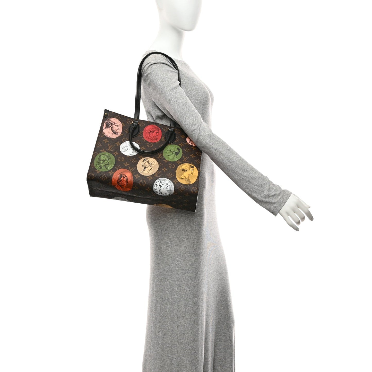 X FORNASETTI Monogram Cameo Onthego MM