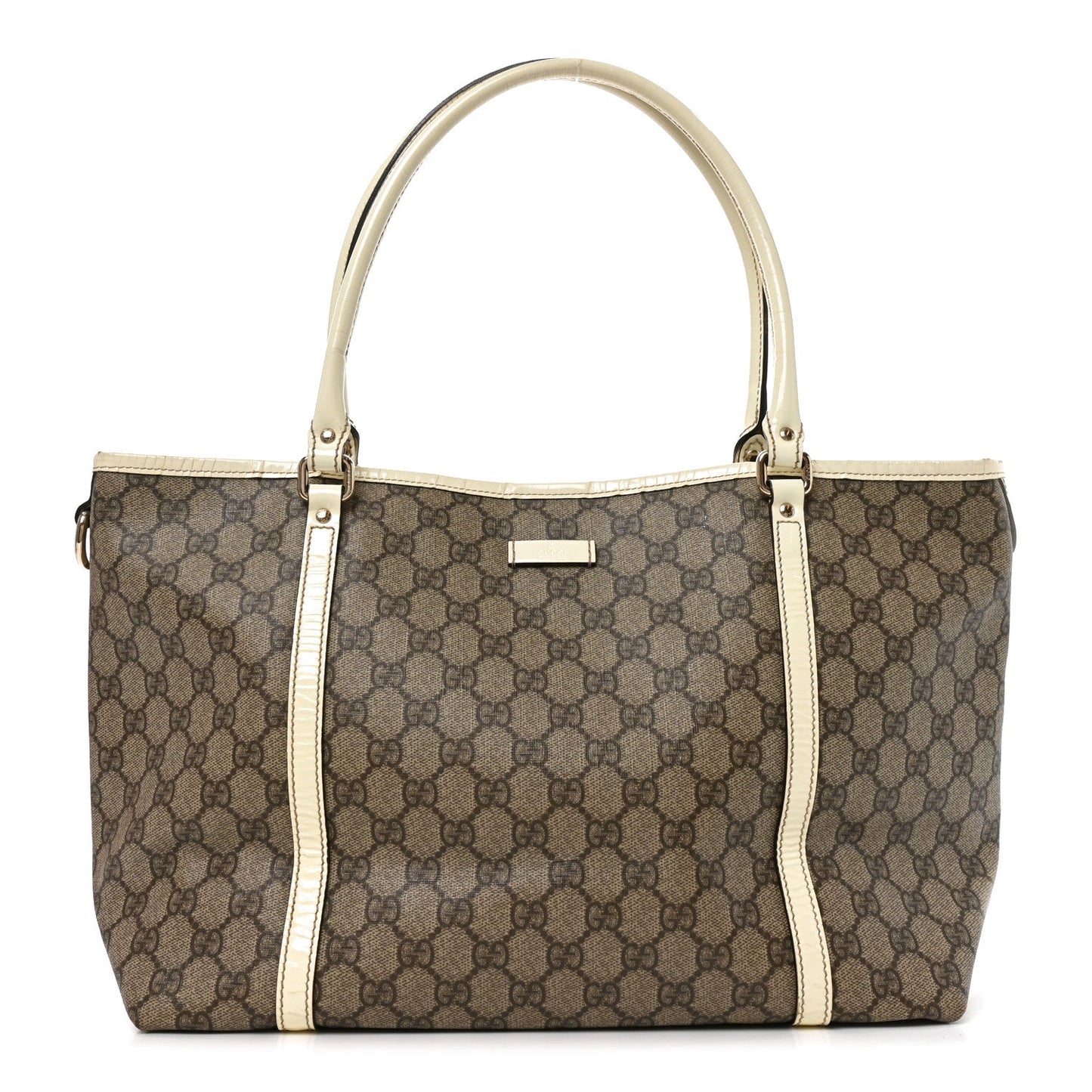 GG Plus Monogram Medium Joy Tote Off White