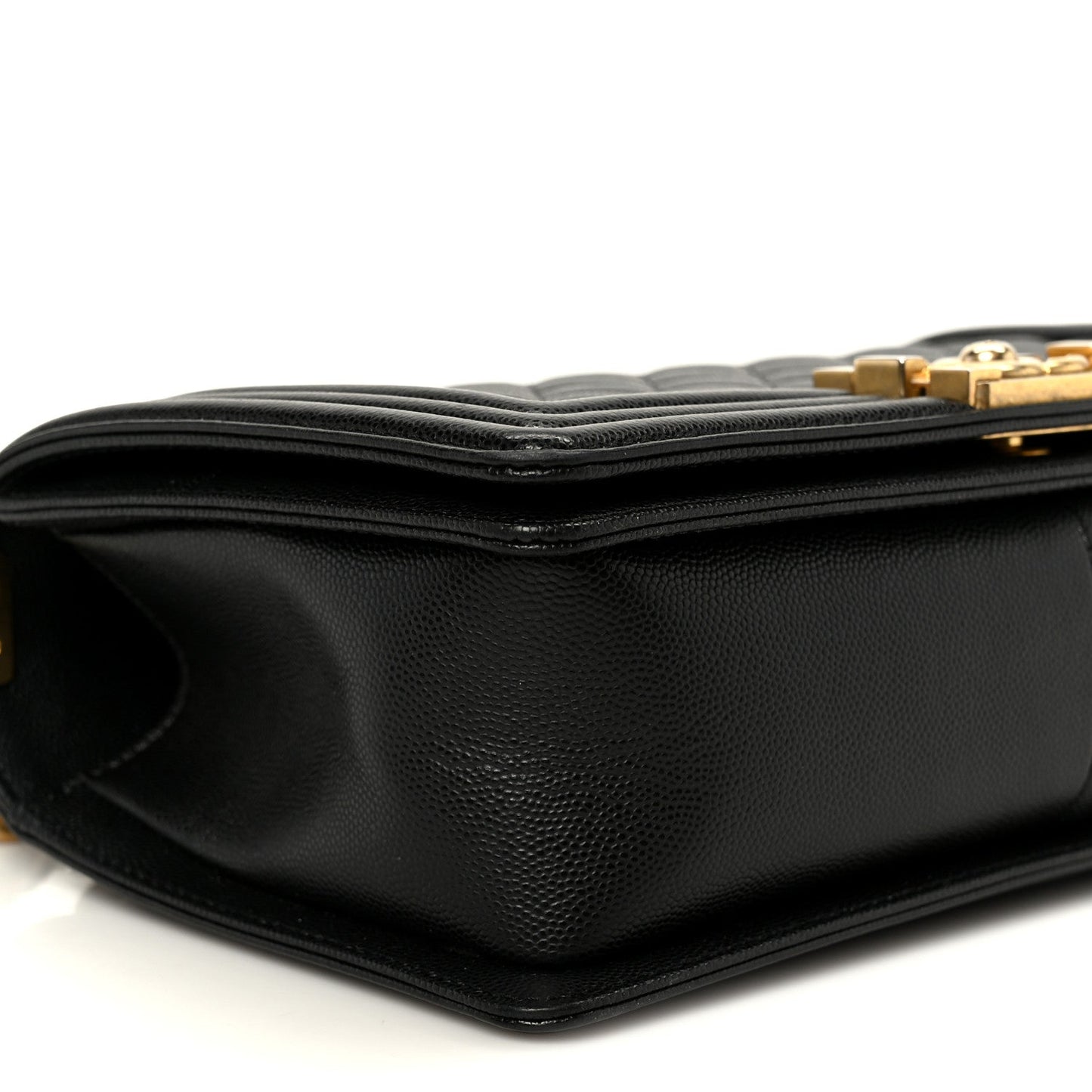 Caviar Quilted Medium Boy Flap Black
