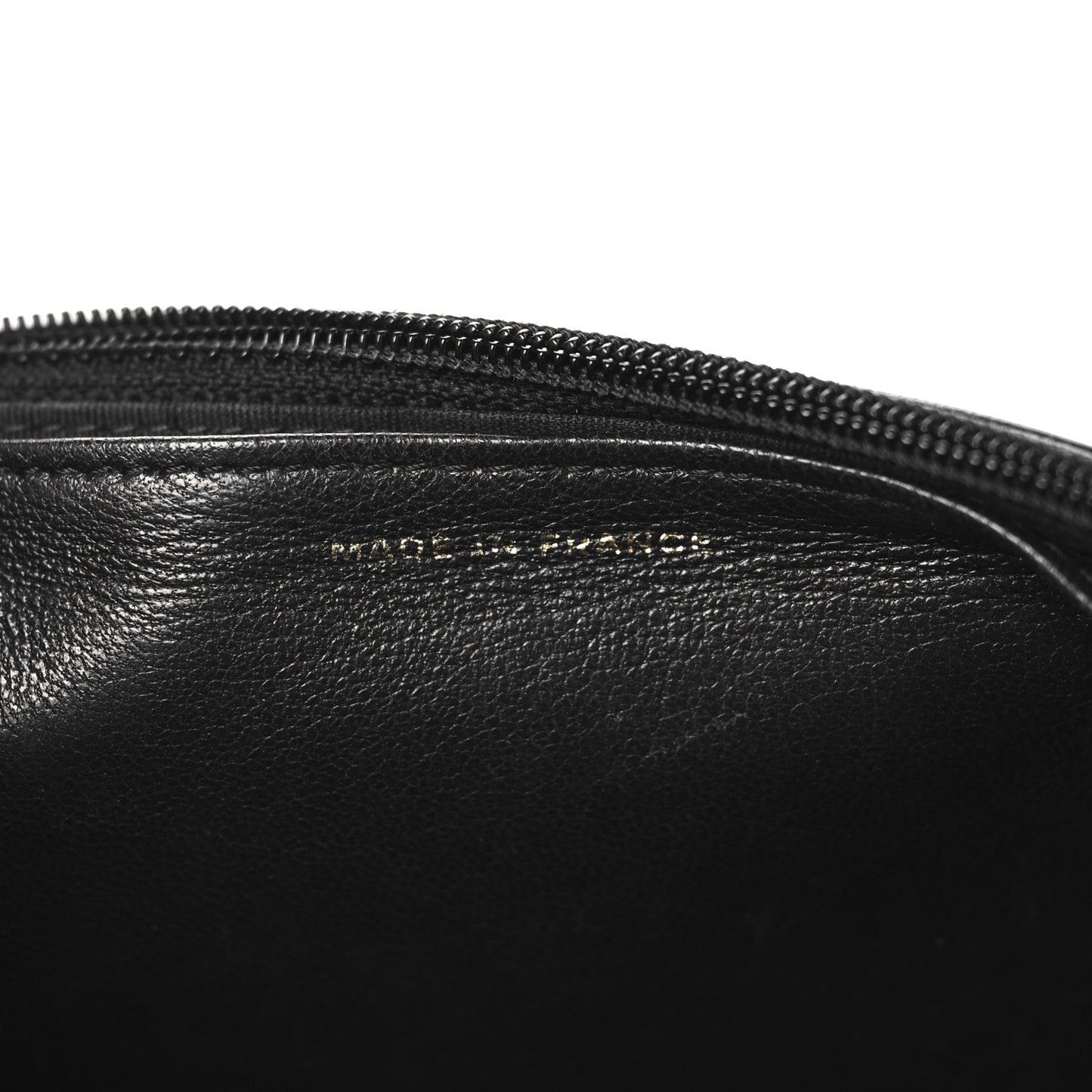 LAmbskin Chevron Boy Wallet On Chain WOC Black