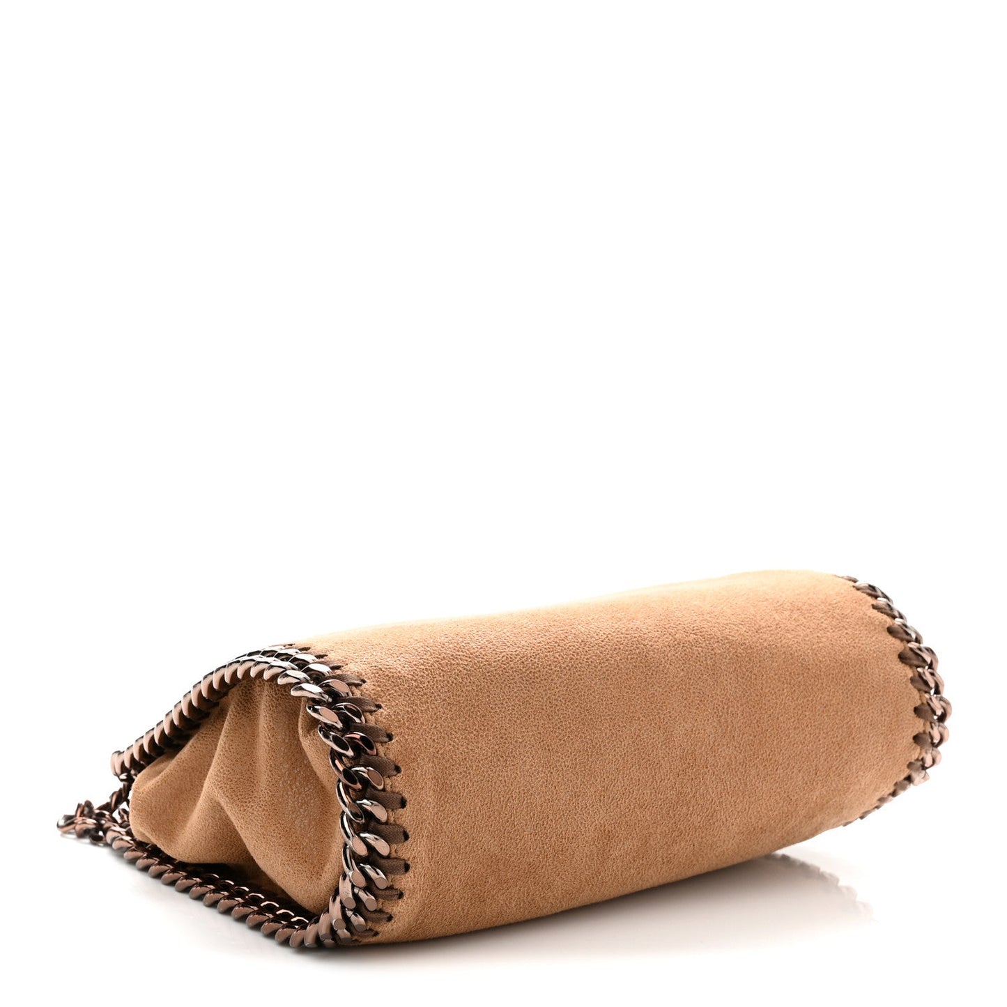 Shaggy Deer Mini Falabella Fold Over Tote Camel