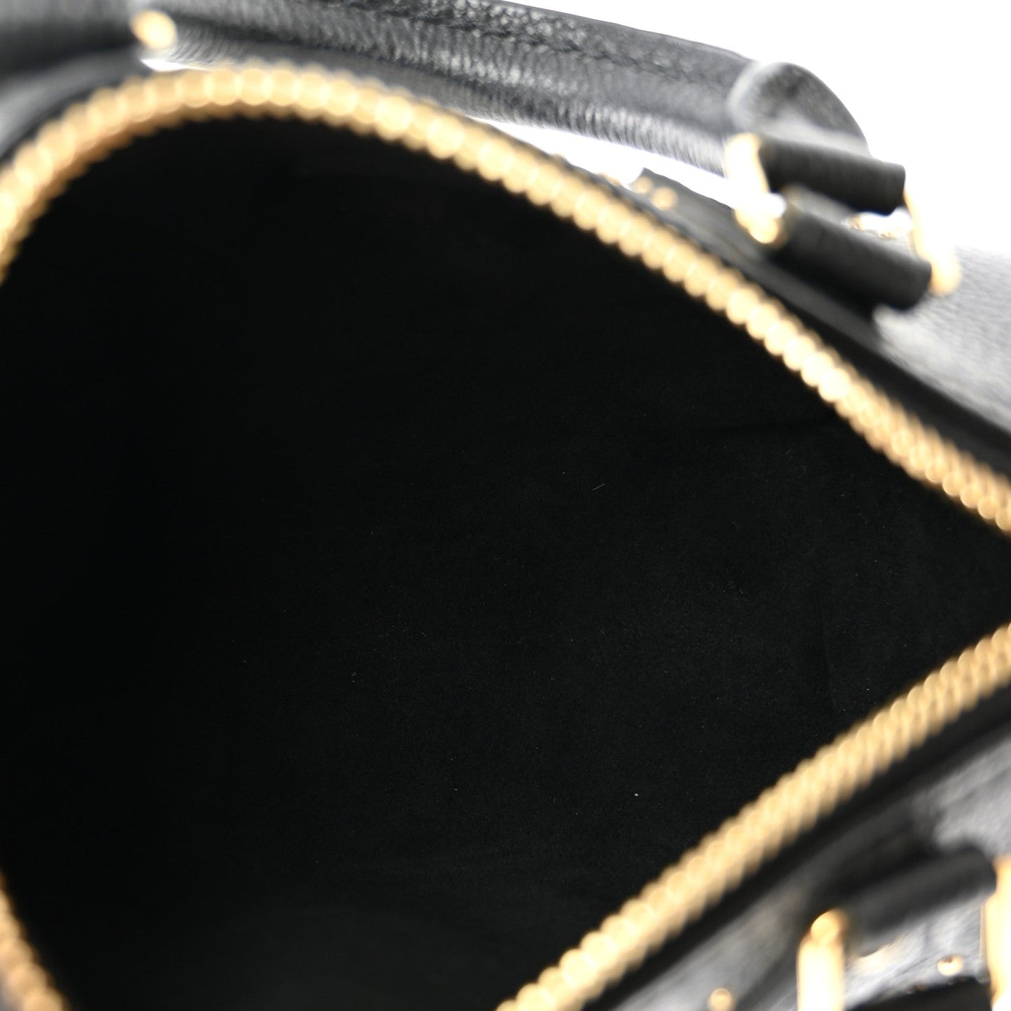 Grained Calfskin Studded Monogram Giant Nano Speedy Black