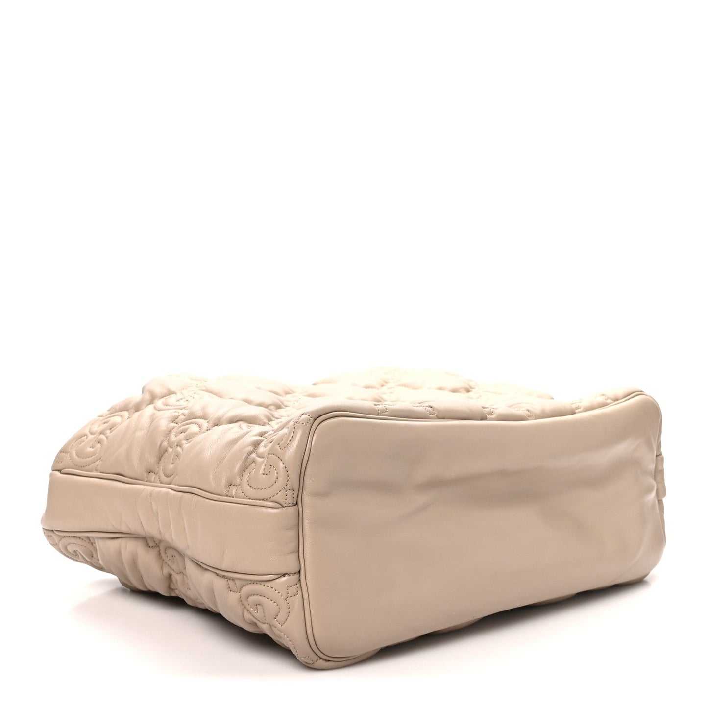 Calfskin GG Matelasse Large Tote Beige