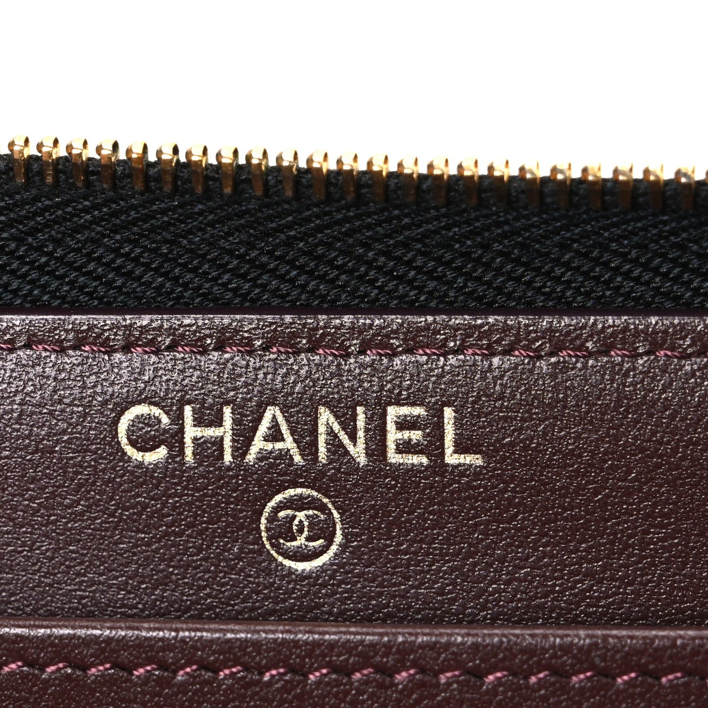 Caviar Quilted Large Gusset Zip Around Wallet Black