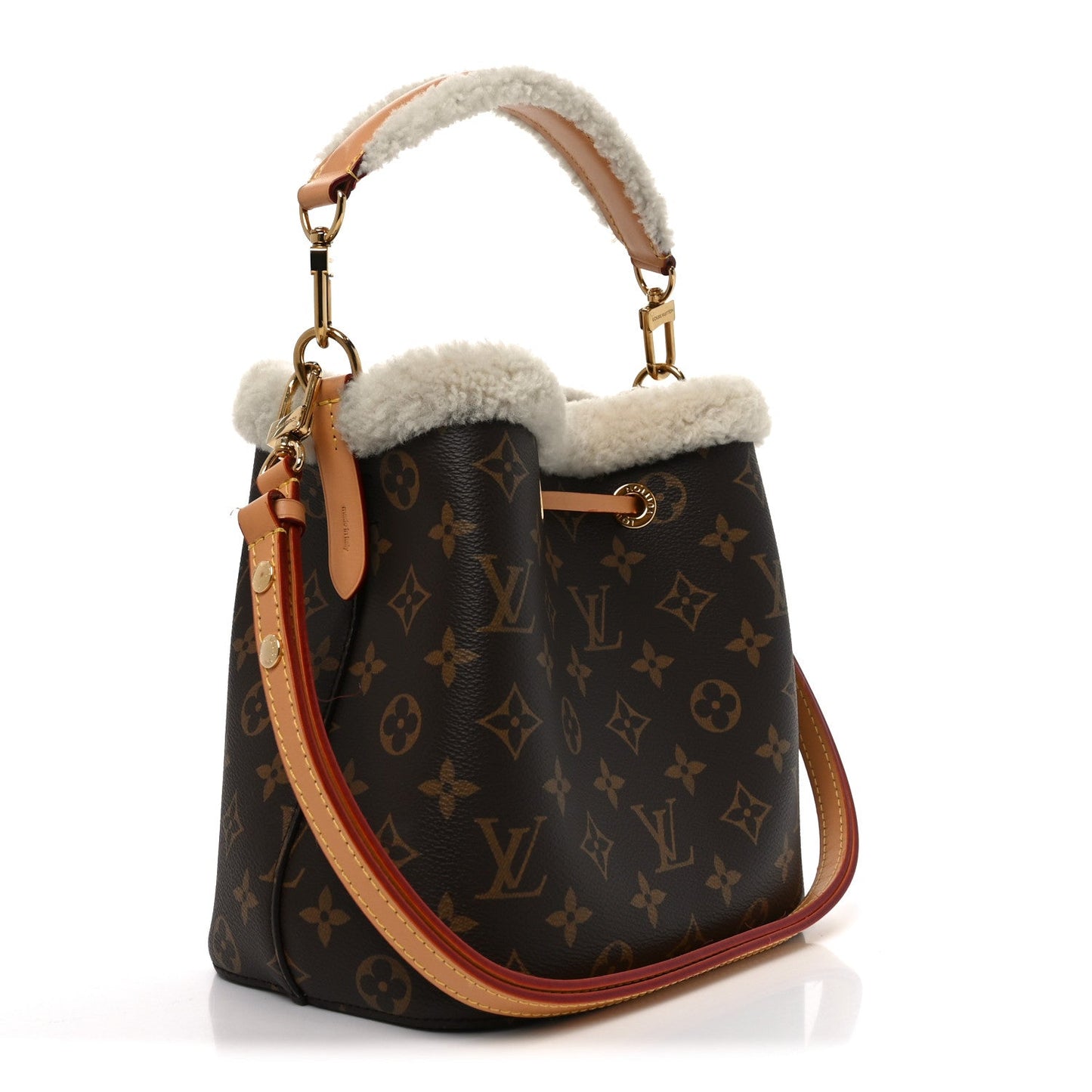 Monogram Shearling Cozygram Neonoe BB