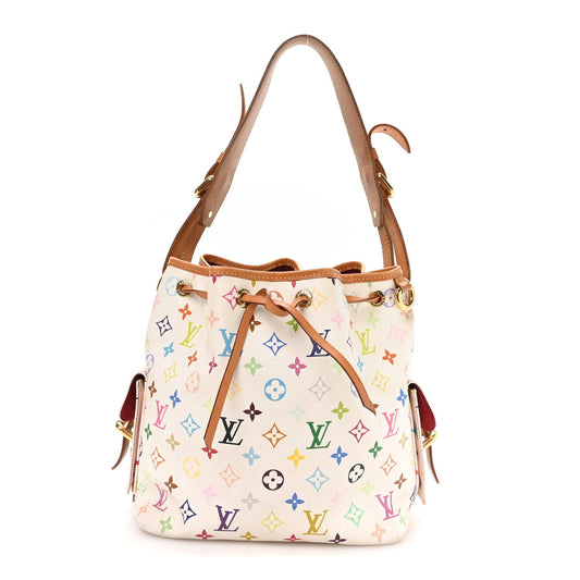 Monogram Multicolor Petit Noe White