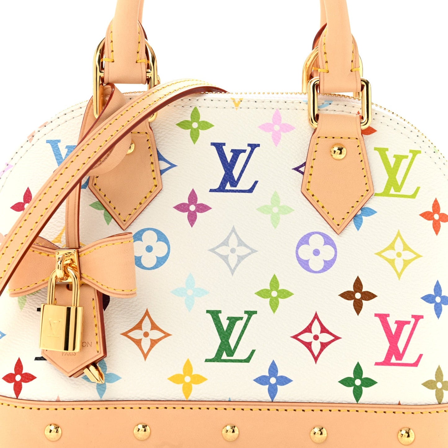 LV x TM Monogram Multicolor Alma BB White