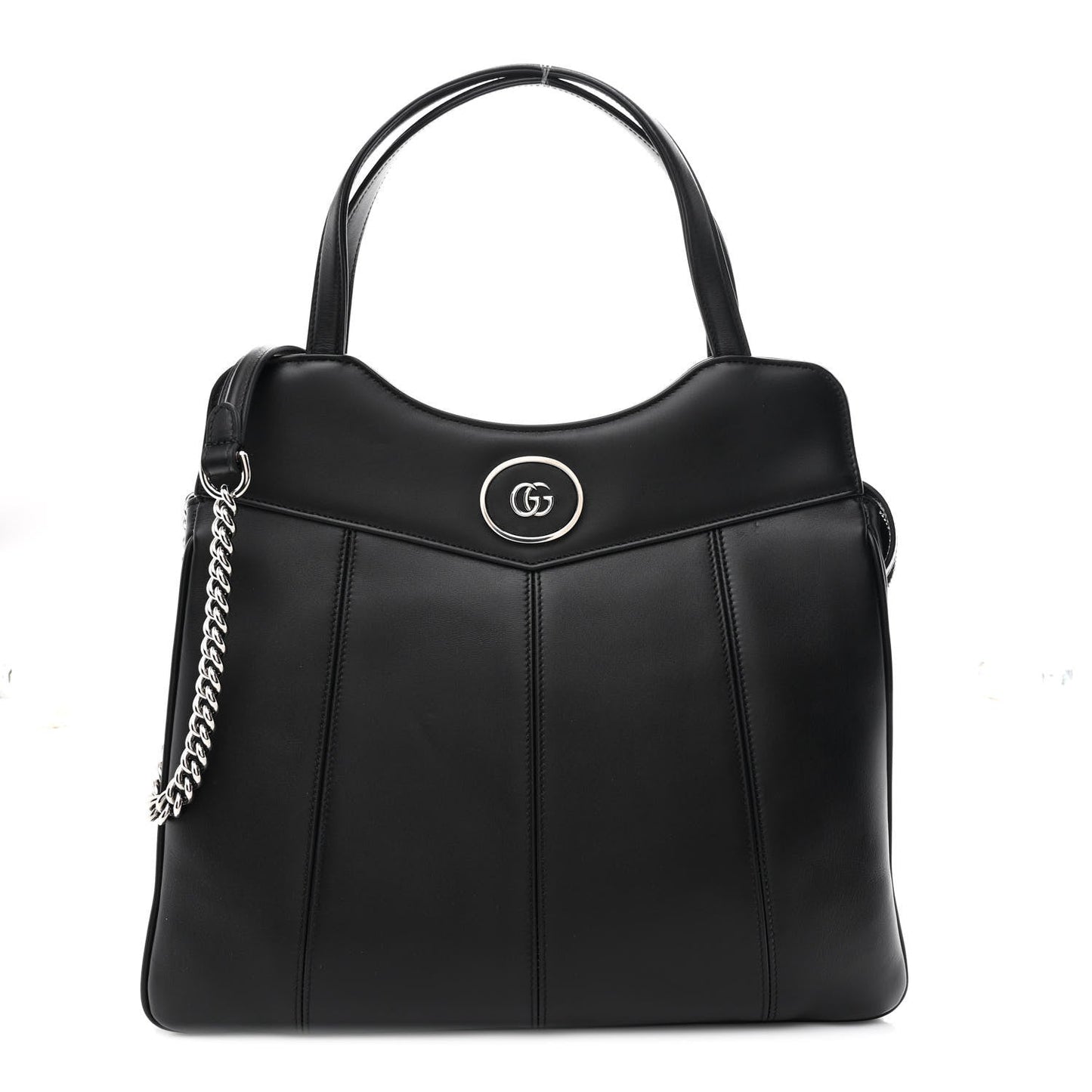 Calfskin Petite GG Medium Tote Bag Black