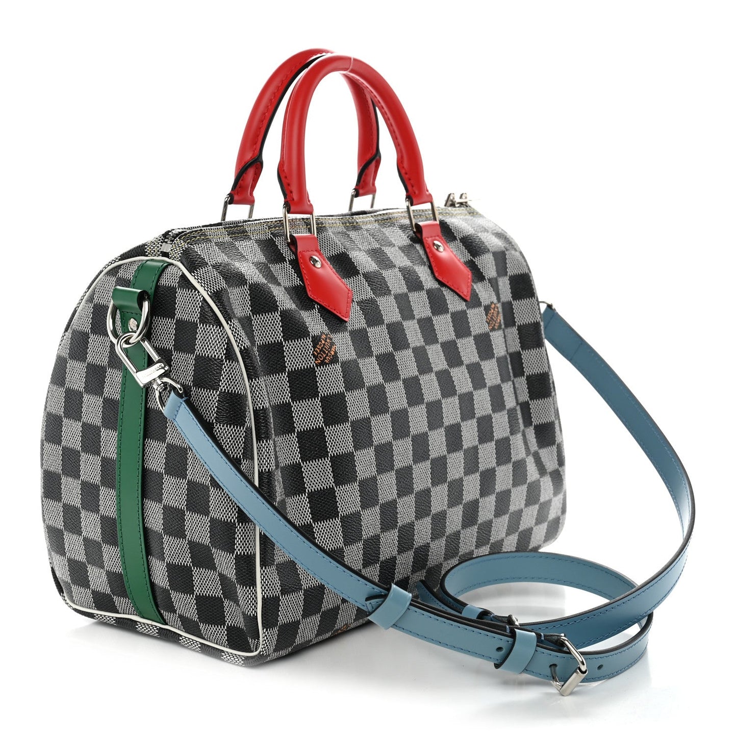 Damier Speedy Bandouliere 30 Black White