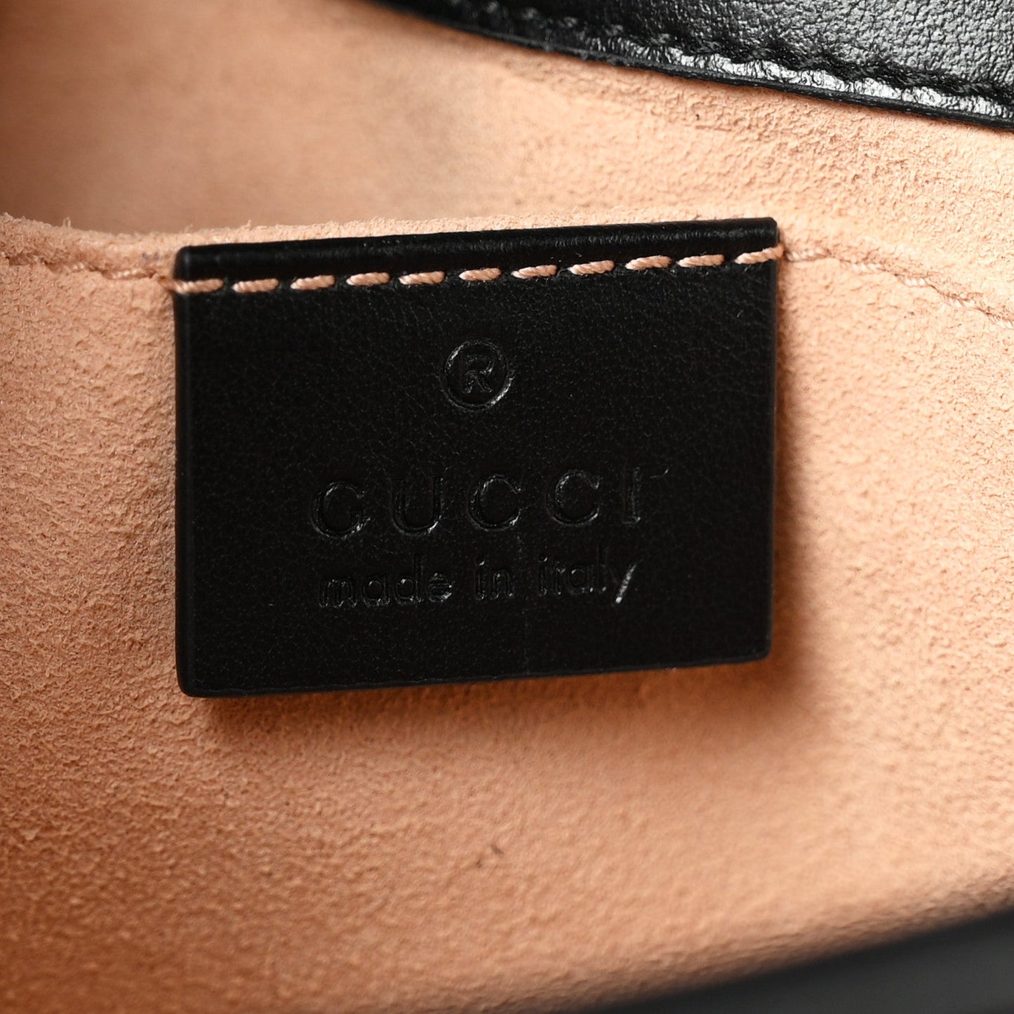 Calfskin Matelasse Mini GG Marmont Shoulder Bag Black