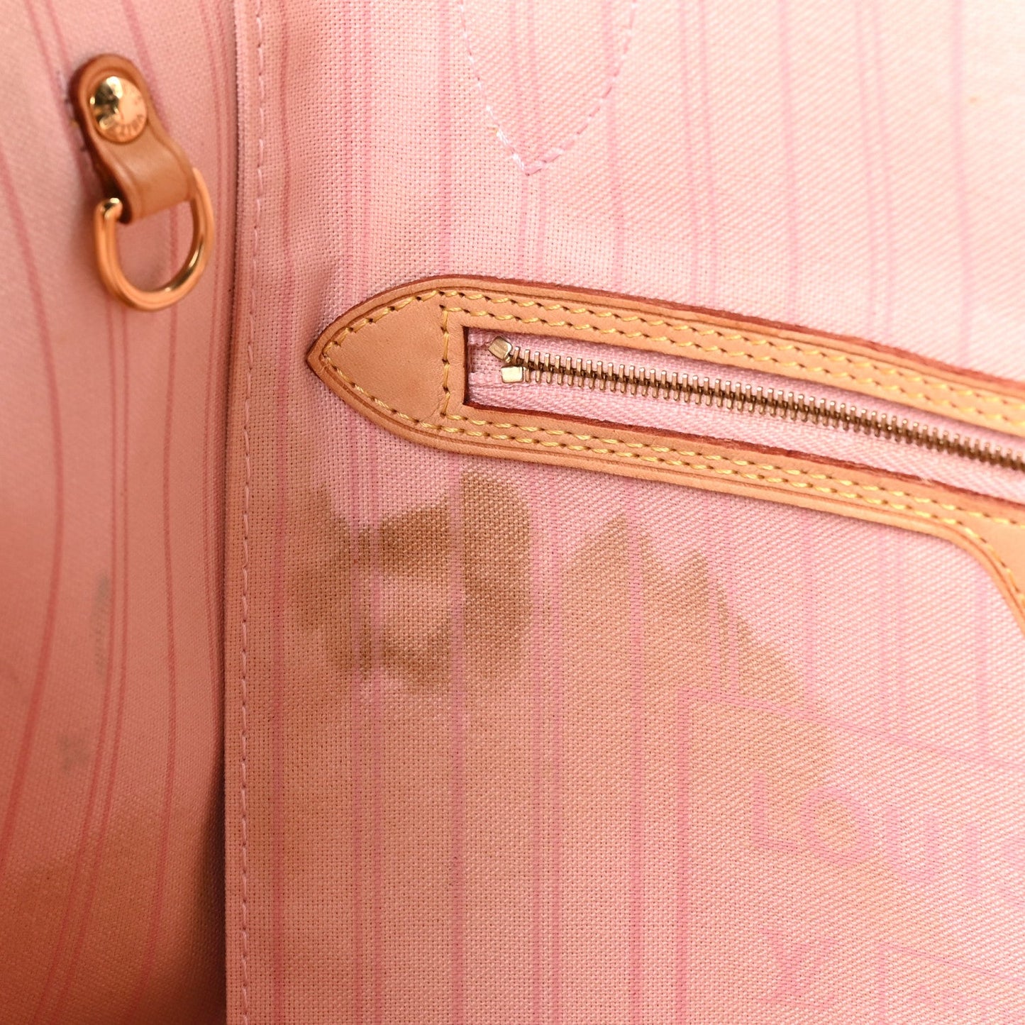 Damier Azur Neo Neverfull MM Rose Ballerine