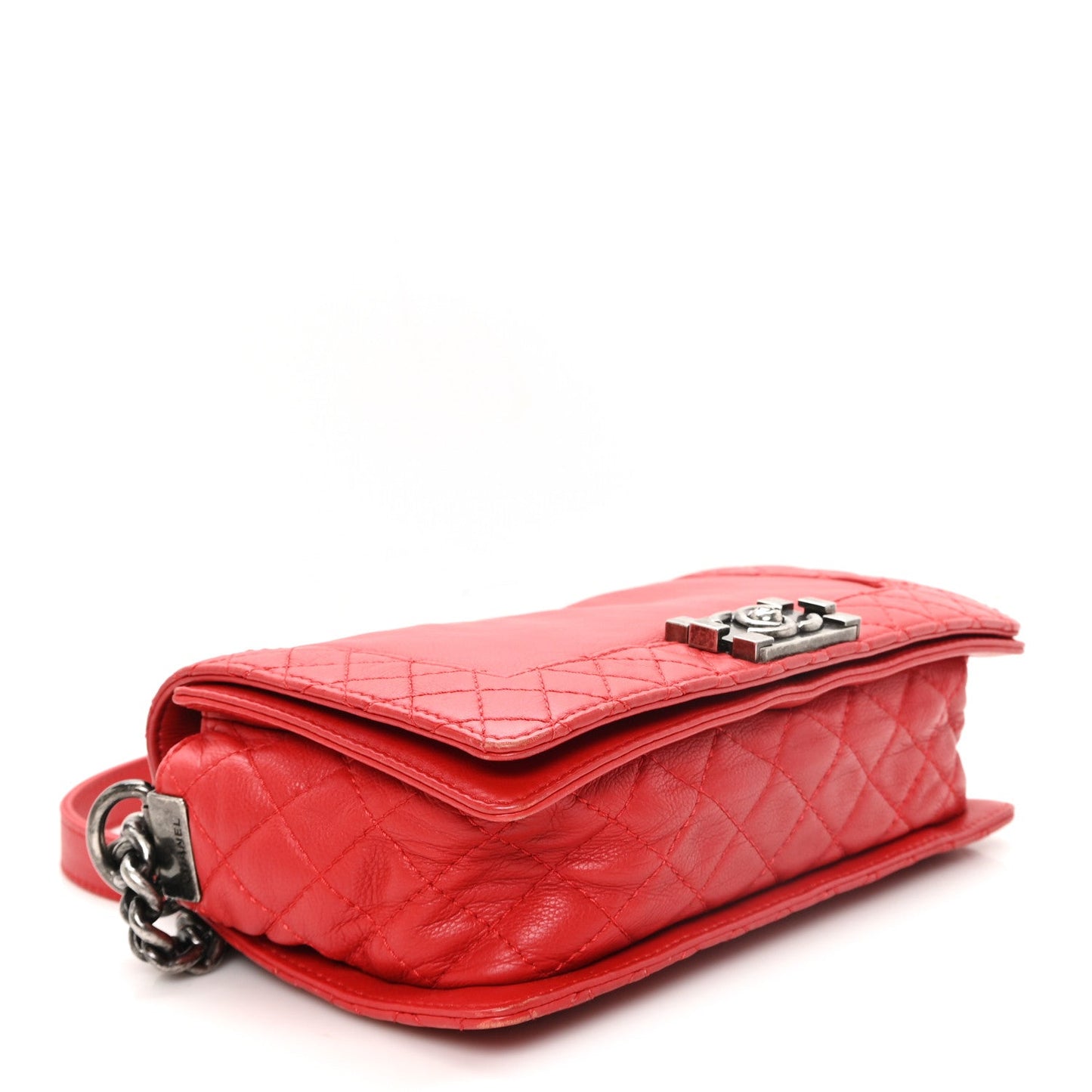 Calfskin Medium Boy Reverso Flap Red