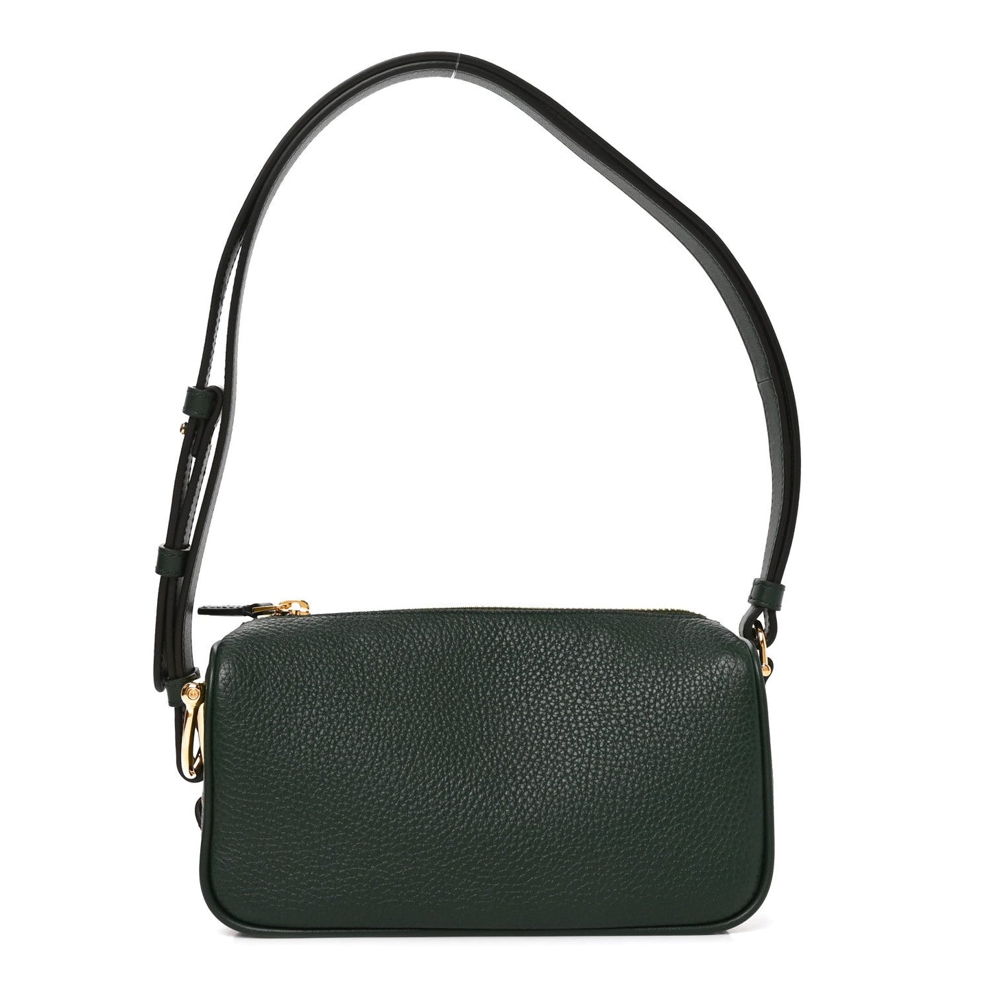 Grainy Calfskin Half Horsebit Mini Shoulder Bag Verde