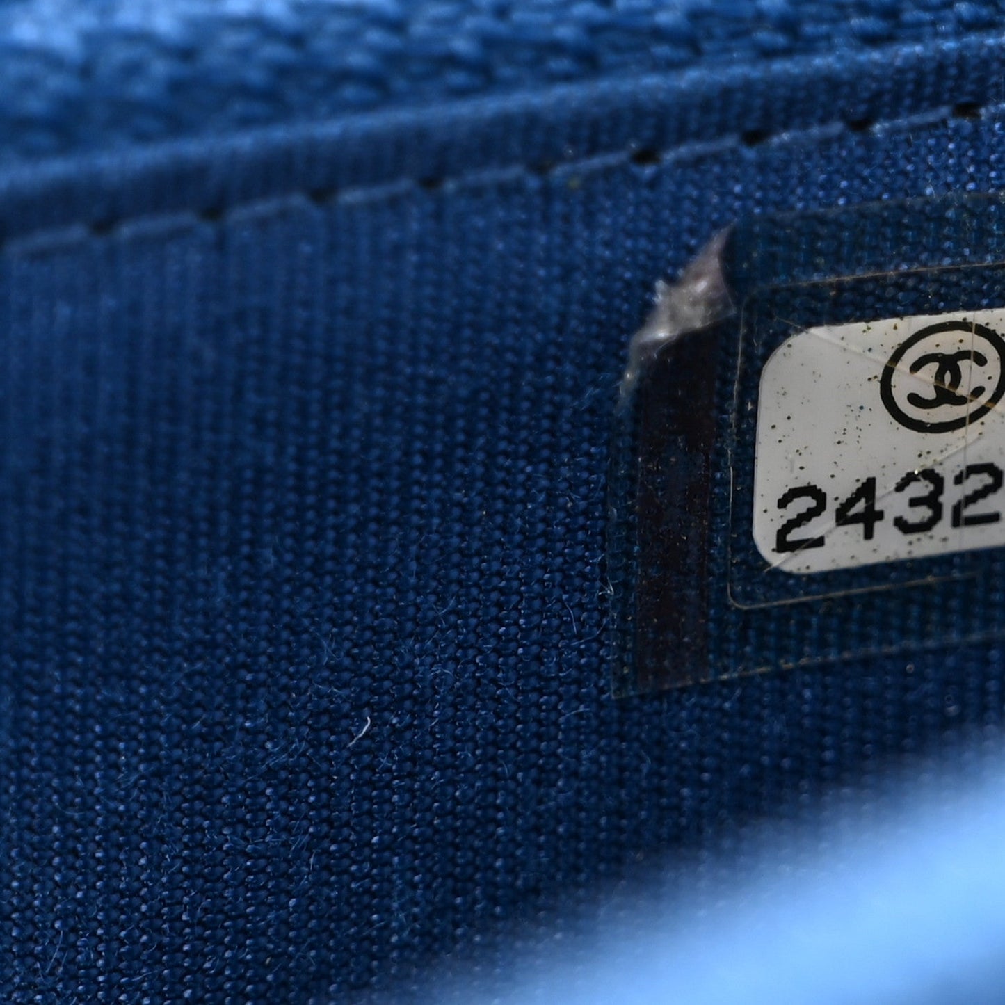 Caviar Quilted Boy Small Zip Around Wallet Blue