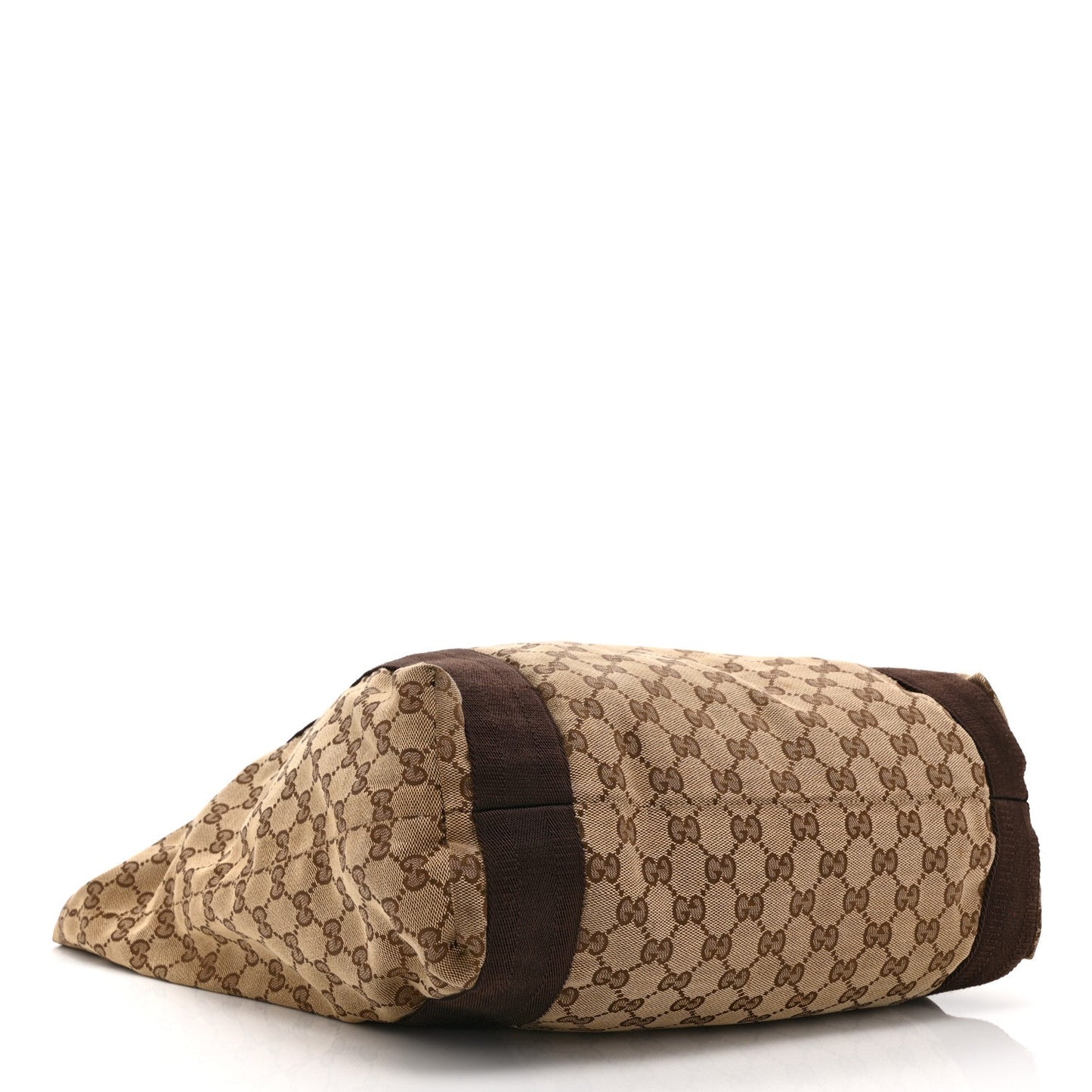 GG Monogram Medium Handle Vertical Tote Bag Dark Brown