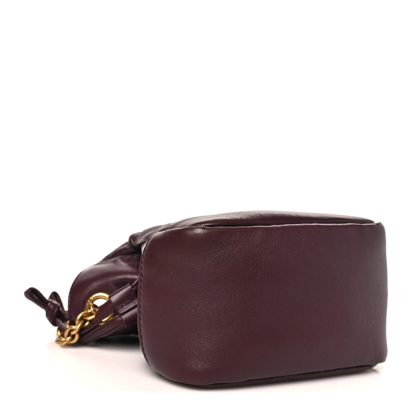 Lambskin Matelasse Monogram Mini Jamie Shoulder Pouch Rouge Cabernet
