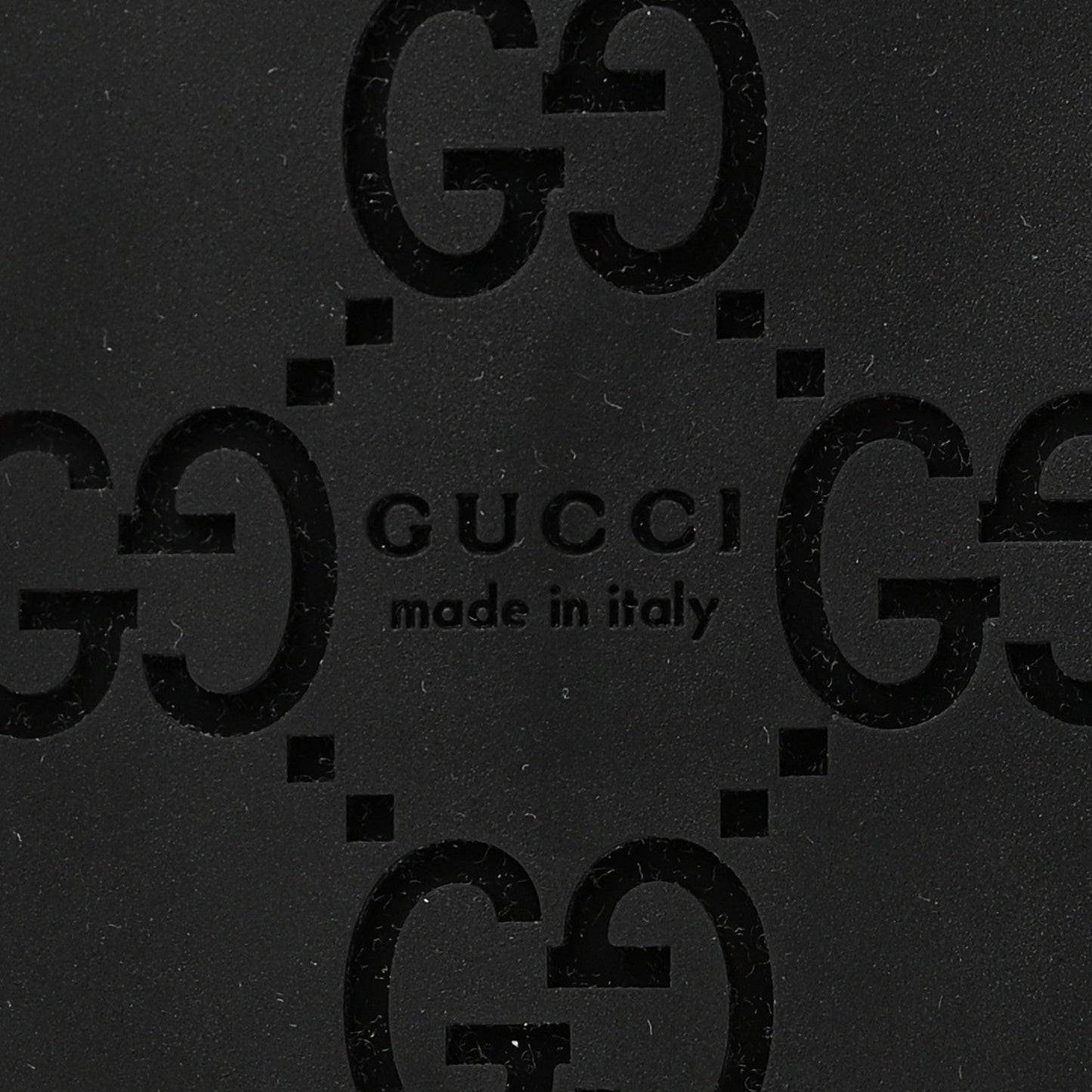 Guccissima GG Embossed Womens Sandals 35 Black
