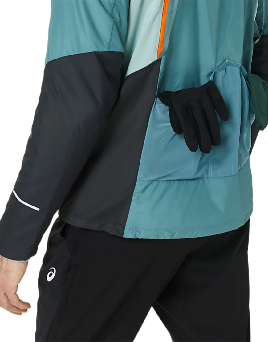 Men's Winter Run Jacket :Foggy Teal