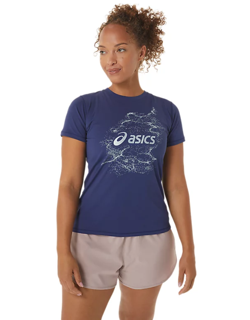 Women's Nagino Graphic Run Short Sleeve Top (2 Colours)