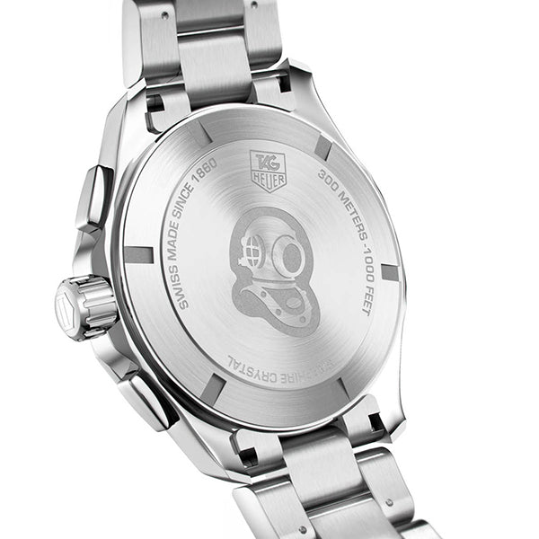 Tag Heuer Aquaracer GMT Calibre 6 Automatic Blue Dial Silver Steel Strap Watch for Men - WAY201T.BA0927