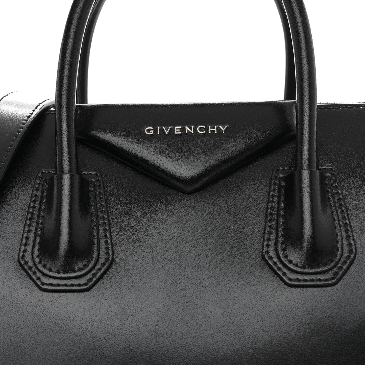 Shiny Lord Calfskin Medium Antigona Black
